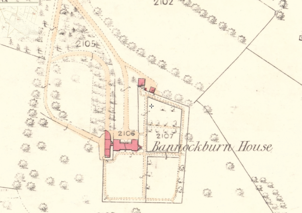 Map of Bannockburn House, Mid 19th Century. NLS Maps